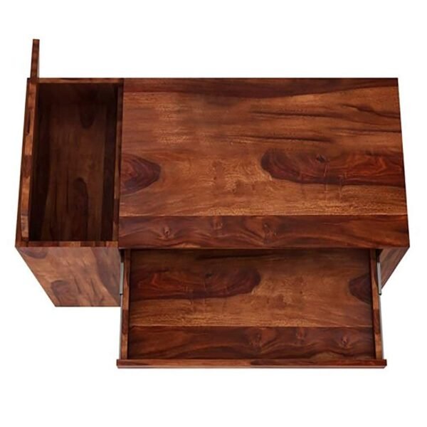 Solid Wooden Study Table for Students with Storage